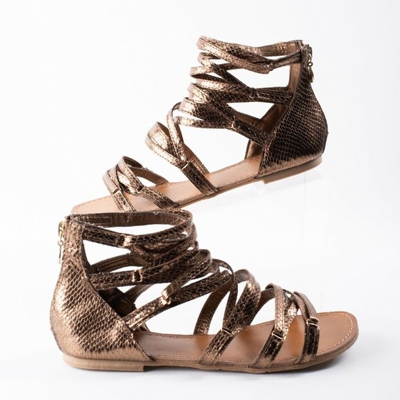 Yellow Box Womens Jacky Flat Gladiator Sandals S8 - Picture 2 of 8